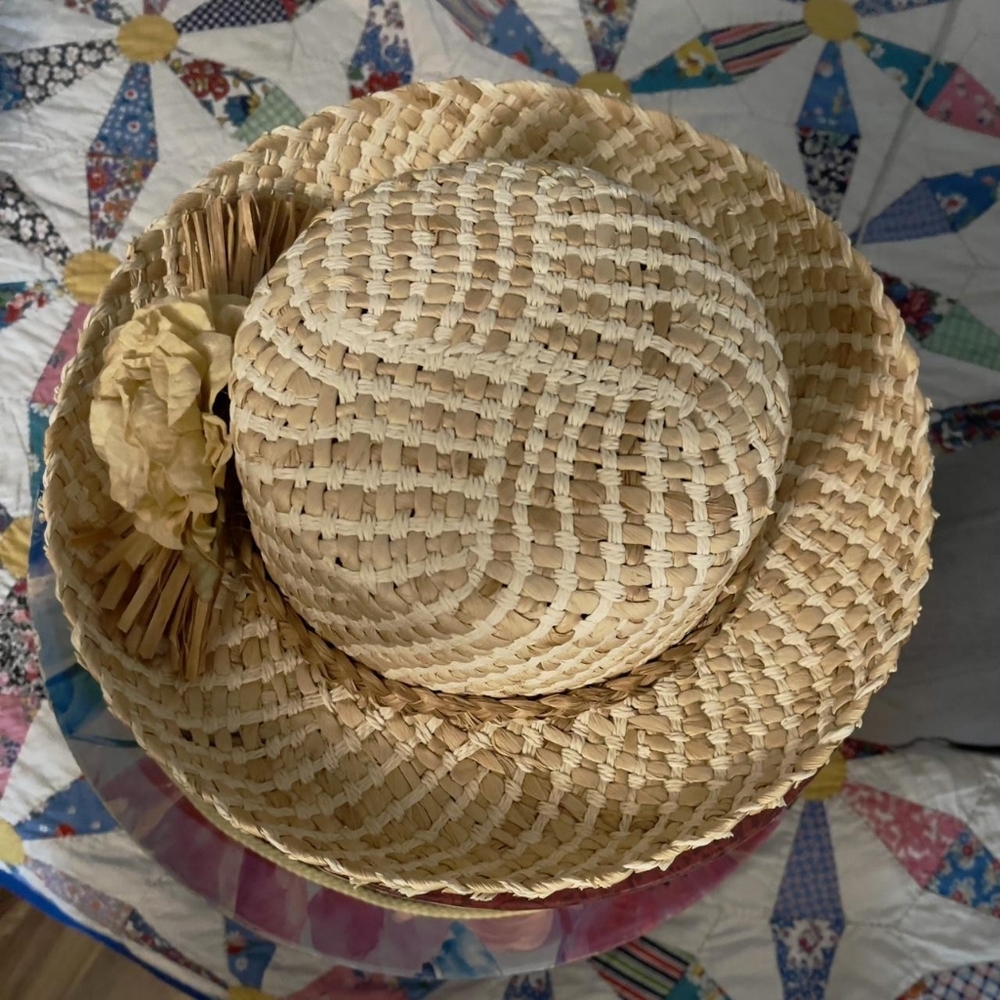 Women's Tan and Cream Hat